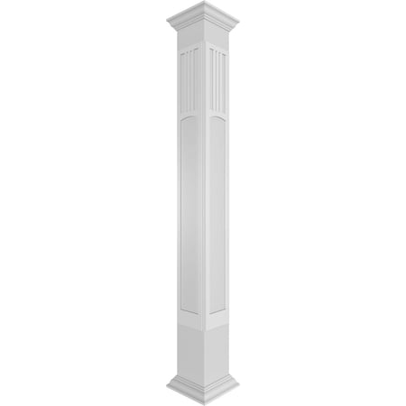 Craftsman Classic Square Non-Tapered San Miguel Mission Style Fretwork Column